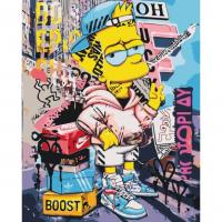 Картина за номерами Барт Сімпсон 40*50 см Origami LW3501