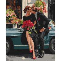 Картина за номерами "Романтична пара біля авто" ©art_selena_ua KHO8703, 40х50 см