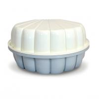 Дитяча пісочниця-басейн "Мушля" 01236/09 біло-сірий, з кришкою