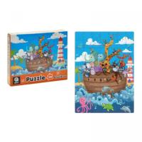 Пазли - 70 елм. Звірятка на кораблику qbee QB400-007