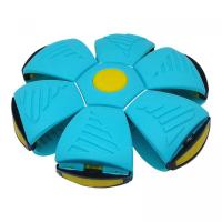 Мʼяч-трансформер зі світлом Flat Ball Disc: Мʼячик-фризбі, бірюзовий MIC C67962