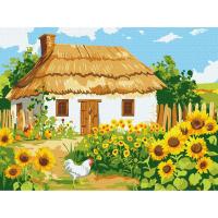 Картина по номерах Рідний будиночок 30х40  см Ідейка KHO6350