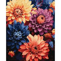 Картина за номерами Барвисті жоржини Ідейка KHO3248
