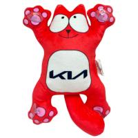 Котик Саймон на присосках 24 см KIA (ЧЕРВОНИЙ) Сувенир-Декор Cat-22