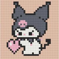 Алмазна мозаїка (міні) Куромі (Kuromi), 10х10 см Origami ODM0104