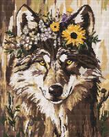 Алмазна мозаїка Гарна вовчиця 40х50 см Ideyka AMO20042