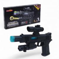 Пістолет музичний, підсвічування, на батарейках, 29 см CHUANG Lida 828B