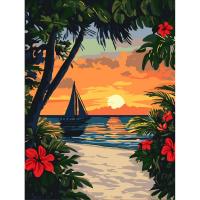 КАРТИНА ПО НОМЕРАХ КРАСА ТРОПІКІВ 30Х40 СМ Ідейка KHO6393
