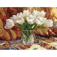 Картина по номерах Тюльпановий спокій 30х40 см Ідейка KHO3313