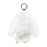Хутряний брелок Зайчик, 15 см, білий MIC BR1063