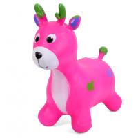 Дитяча іграшка-стрибун "Оленятко" MS 3259(Pink) гума, до 20 кг