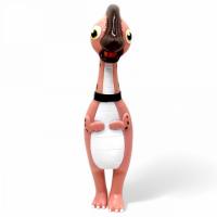 Гумова іграшка-пищалка Динозавр крикун (32 см), рожевий MIC C66554