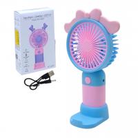 Портативний вентилятор Аніме. My Melody  на підставці, блакитний MIC Q300D