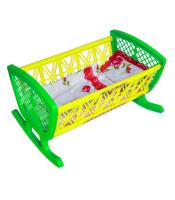 Ліжечко з постіллю зелена. Бамсик 006/1