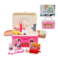 Набір лікаря Doctor Medical, 20 елеметів, помпове накачування, колір рожевий, у коробці MIC PT2A