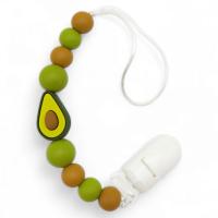 Силіконовий ланцюжок для пустушки АВОКАДО Mega Zayka №0523
