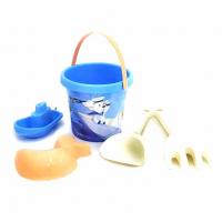 Набір для піску Морська прогулянка, 5 ел. з термонаклейка Wader 39503