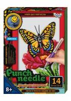 Килимова вишивка Punch needle: Метелик PN-01-08 Dankotoys PN-01-01,02,0