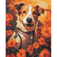 Алмазна мозаїка ПЕС ПАТРОН У ВИШИВАНЦІ 40х50 см Origami OD32021