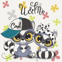 Картина за номерами Круті єноти 30х30 см Art Craft 15535-AC