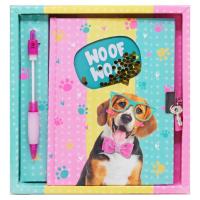 Набір з блокнотом на замочку Песик в окулярах Malevaro W362115-A