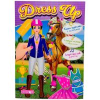 Книга з наліпками Dress Up: Girls hobbies Апельсин LS-03