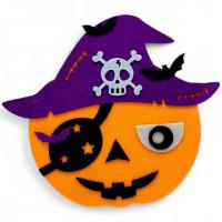 Корзинка (сумочка) з фетру Гарбуз пірат (23 см) Аплі Краплі ХН-71