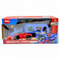 Потяг (магнітне зʼєднання, локомотиви, вагончики, підсвічування, звуки, рухомі елементи) jipaowanju JP588-86