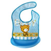 Слинявчик з кишенькою, блакитний MiC №0602