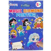 Алмазна мозаїка, 6 наліпок, закладка, листівка, інструменти, в коробці (ПРИНЦЕСИ) yilemei C644273