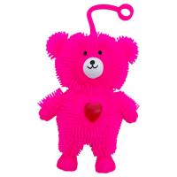 СИЛІКОНОВА СВІТЯШКА ВЕДМЕДИК 12 СМ. (РОЖЕВИЙ) MIC KA-23-76