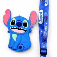 Сумочка силіконова Стіч (16 см) синій MIC C68975