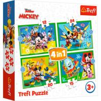Пазли 4в1 Міккі Маус та друзі Trefl 34616