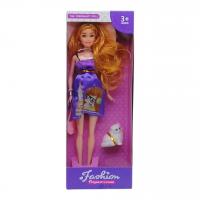 Лялька вагітна Fashion (руда; сукня фіолетова) MIC SH196A-1