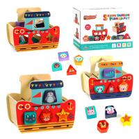 Логічна гра “Кораблик”, сортер, в коробці Wood mom C60402