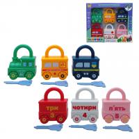 Розвиваюча гра Замочки: Потяг, 6 вагонів, 7 ключів Fun Game 54229