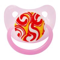 Пустушка силіконова, від 1 року, рожевий Lindo А 32/12+