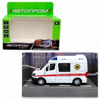 Машина металева Автопром. Швидка допомога короб.17*14*6,5 см Автопром AP7543