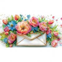 Конверт вітальний (для грошей) 16.5х9х0,5 см Експрес Удачі 0120