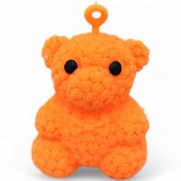 Антистрес Ведмежатко з пінним наповнювачем (9 см) помаранчевий MIC C56445