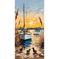 Картина за номерами Тепло літнього вечора 40*80 см Origami LW5150