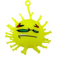 СЯЮЧИЙ ЇЖАЧОК КОРОНАВІРУС 9 СМ (ЖОВТИЙ) MIC KA-23-376