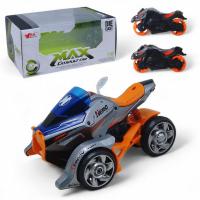 Мотоцикл металевий Max Catapult Car, з запуском, світло і звук (помаранчево-сірий) MING YING MY66M1222