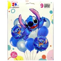 Набір повітряних куль Стіч 9шт MIC 12129147ЛК