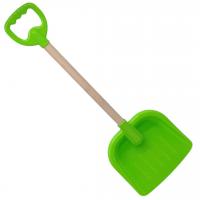 Лопата №3 з деревʼяною ручкою, 70 см (зелена) Bamsic 0153