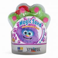 Кінетичний пісок Magic Sand. Лапка, 250 г (салатовий) Strateg 39407