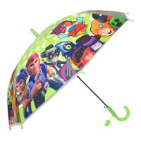 Дитяча парасолька-тростина Brawl Star довжина - 65 см, діаметр - 80 см (салатова) MIC F1-10622-150P90