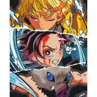 Картина по номерах Аніме. Клинок, що розсікає демонів 40х50 см Origami LW3409