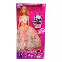 Лялька Beauty, в персиковій сукні (висота - 29 см) MIC L23B25