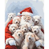 Картина за номерами "Друзі Санти" BS53852, 40х50 см